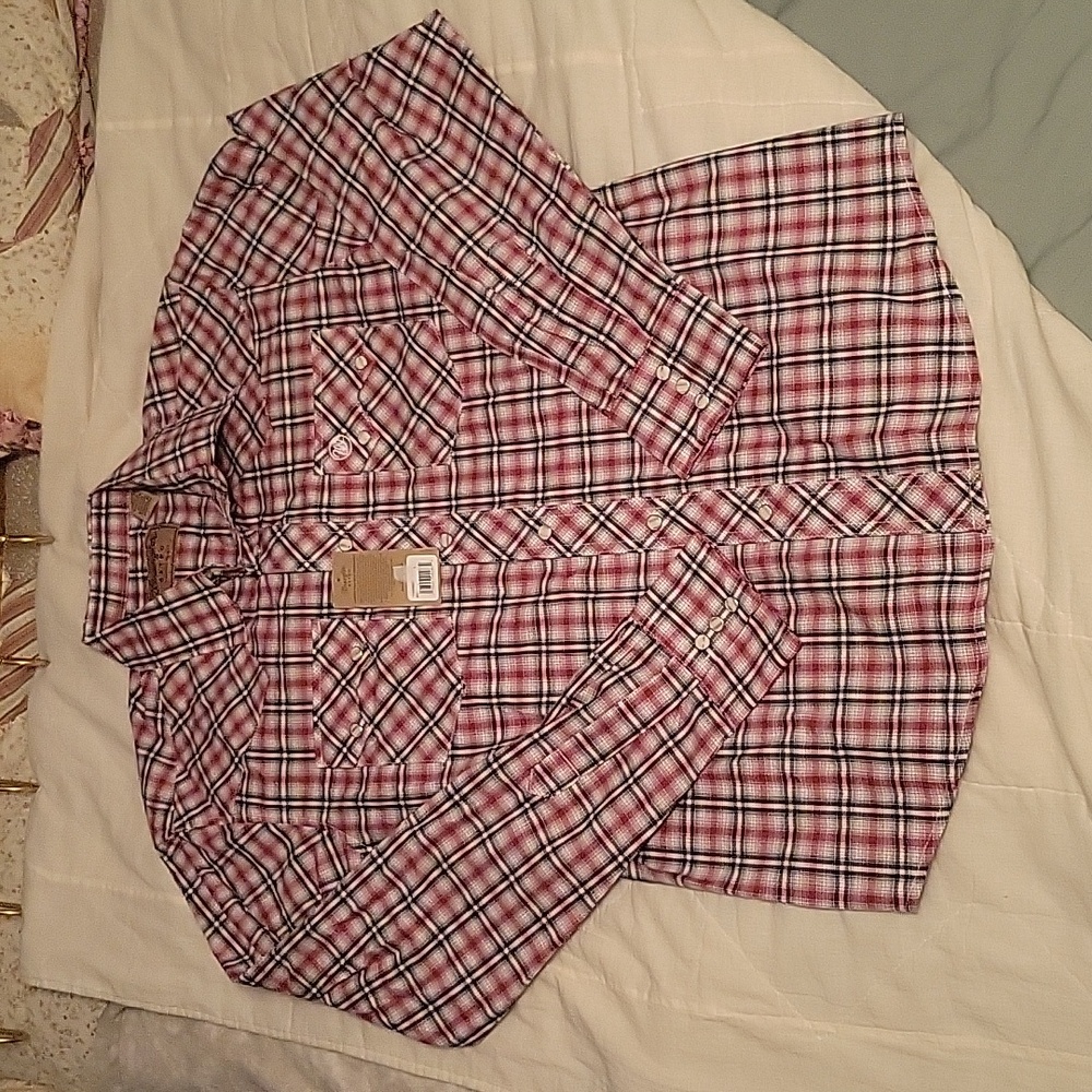 NWT Men's Wrangler Retro Button Down Longsleeve